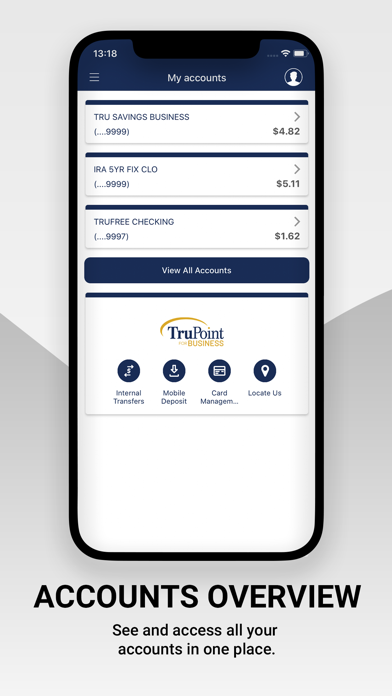 TruPoint Bank Business Screenshot