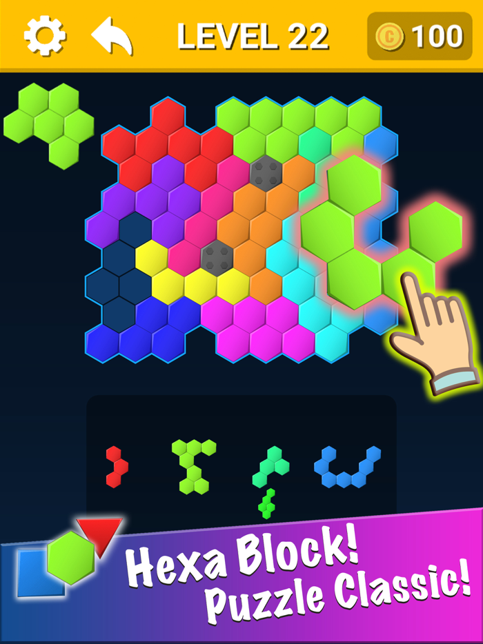 Hexa Block Triangle Puzzle