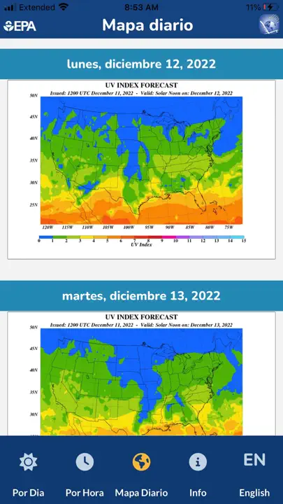 EPA's SunWise UV Index iPhone Screenshot 6