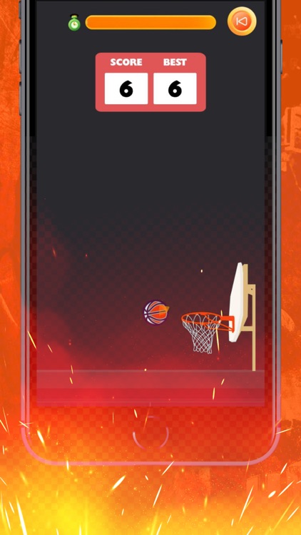 Basket now - ball throw