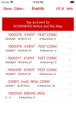 Game screenshot SNEWS Events apk