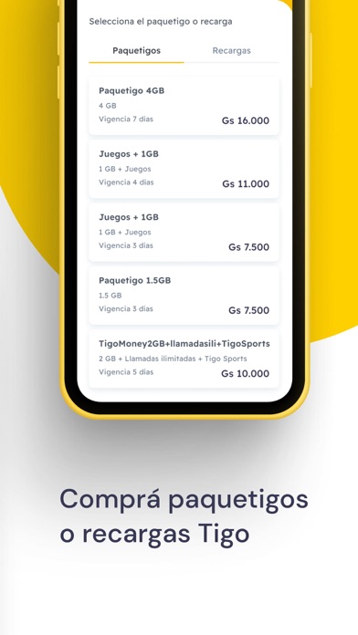 Billetera Tigo Money Paraguay Screenshot