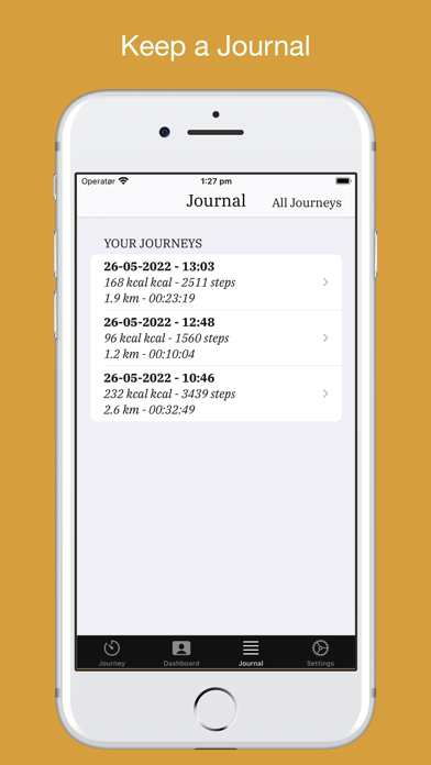 AJourney Privacy First Fitness Screenshot