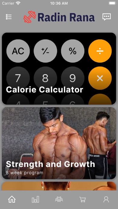 Radin Rana Fitness Screenshot