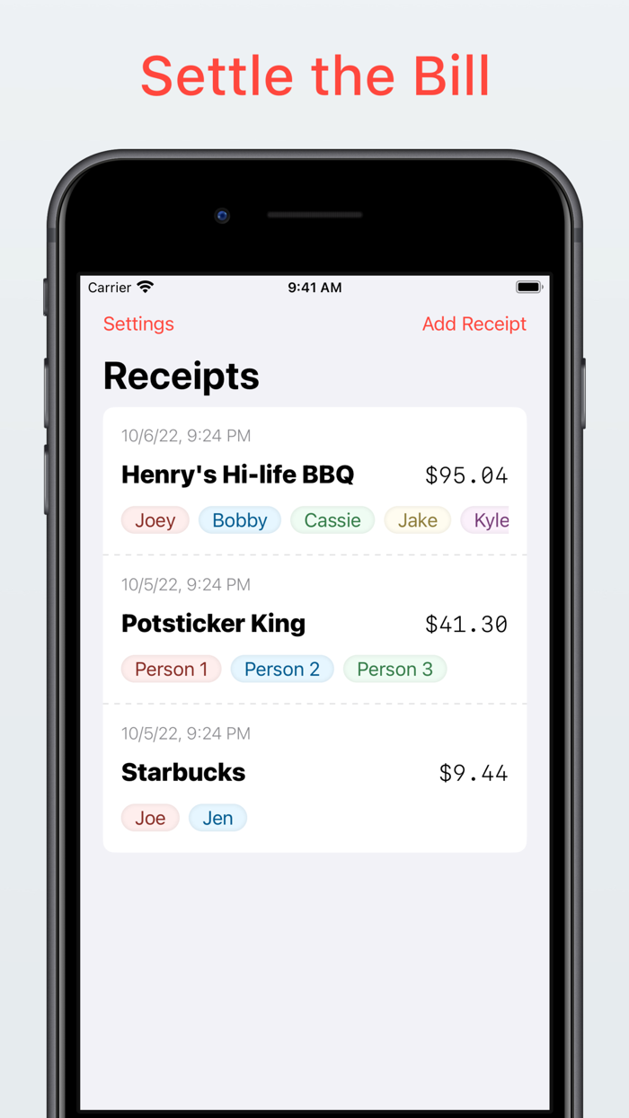 Split the Bill with Checkparty