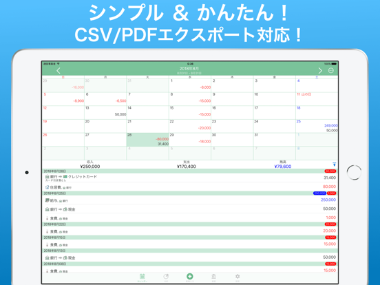 家計簿! Moneysaveのおすすめ画像1