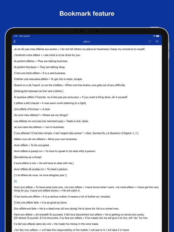 Screenshot #5 pour French Idioms and Proverbs