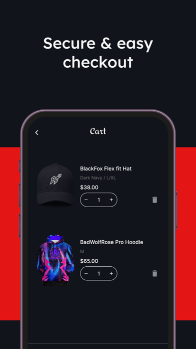 Screenshot 4 of Player1Apparel App