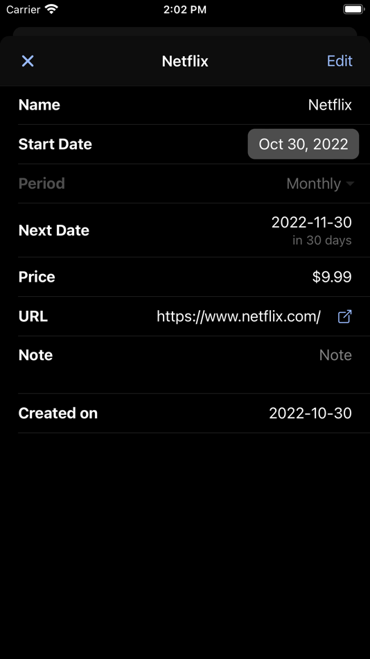 #2. Subscription Manager by BLO (iOS) 由: Yumi Izumi