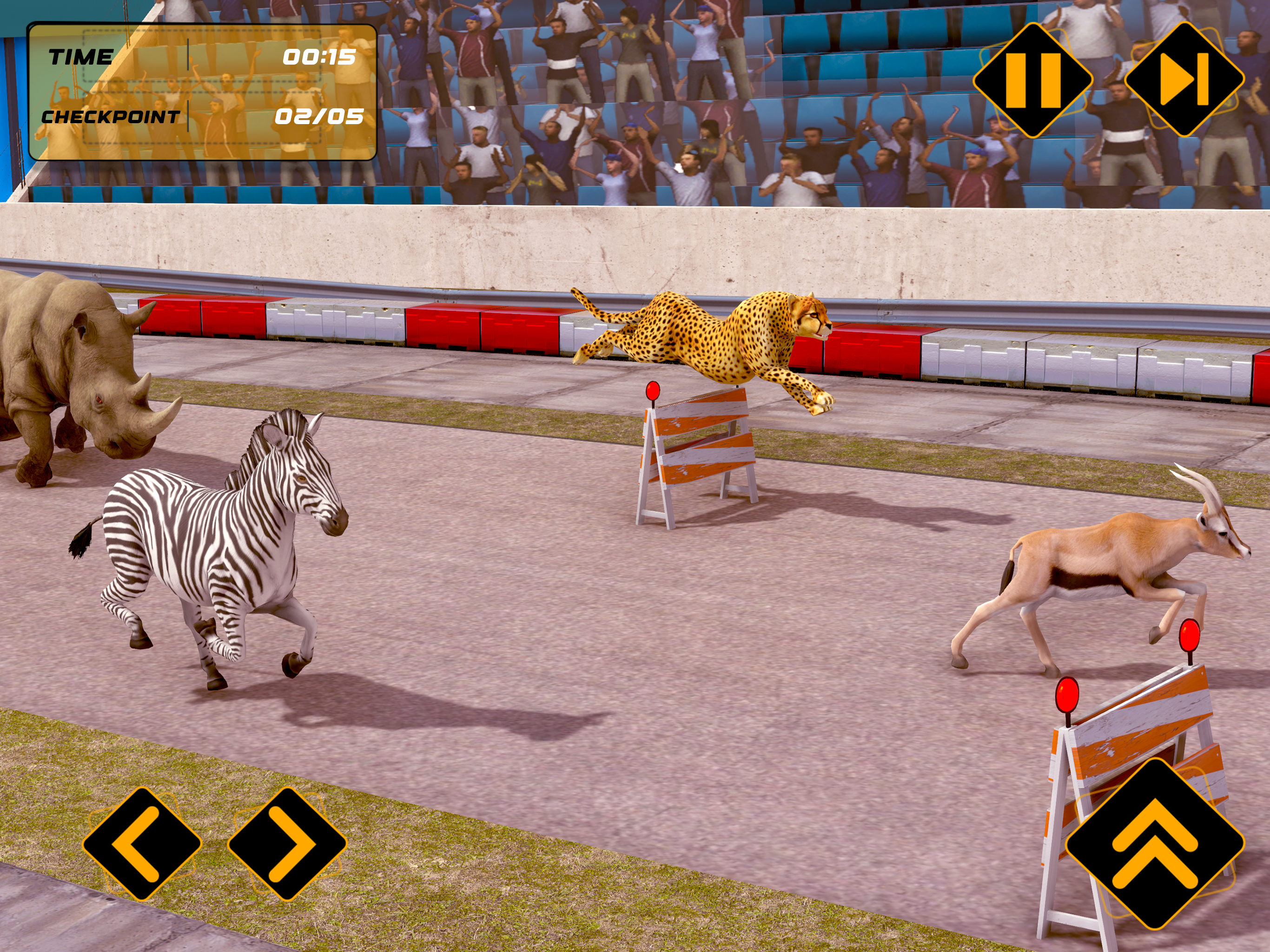 Wild Animal Race Horse Racing screenshot 5