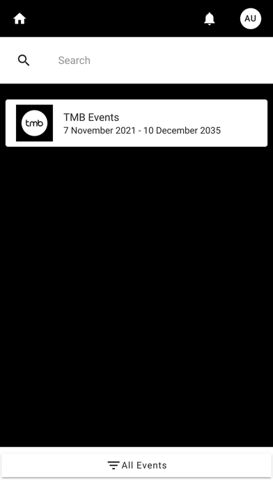 TMB Events Screenshot
