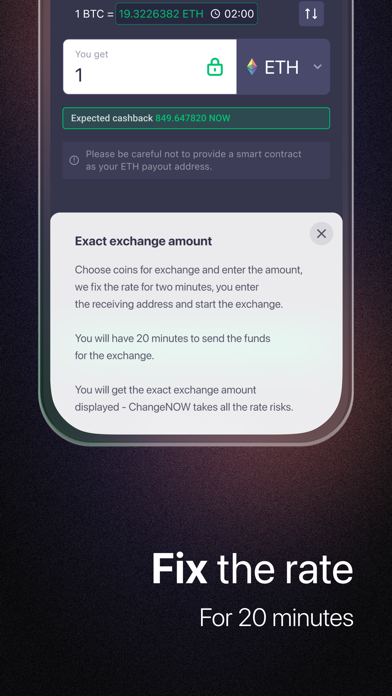 ChangeNOW: Crypto Exchange App Screenshot