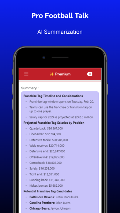 Pro Football Talk Rumor Mill Screenshot