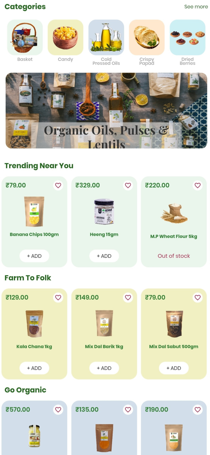 KIWI-Grocery delivered in mins