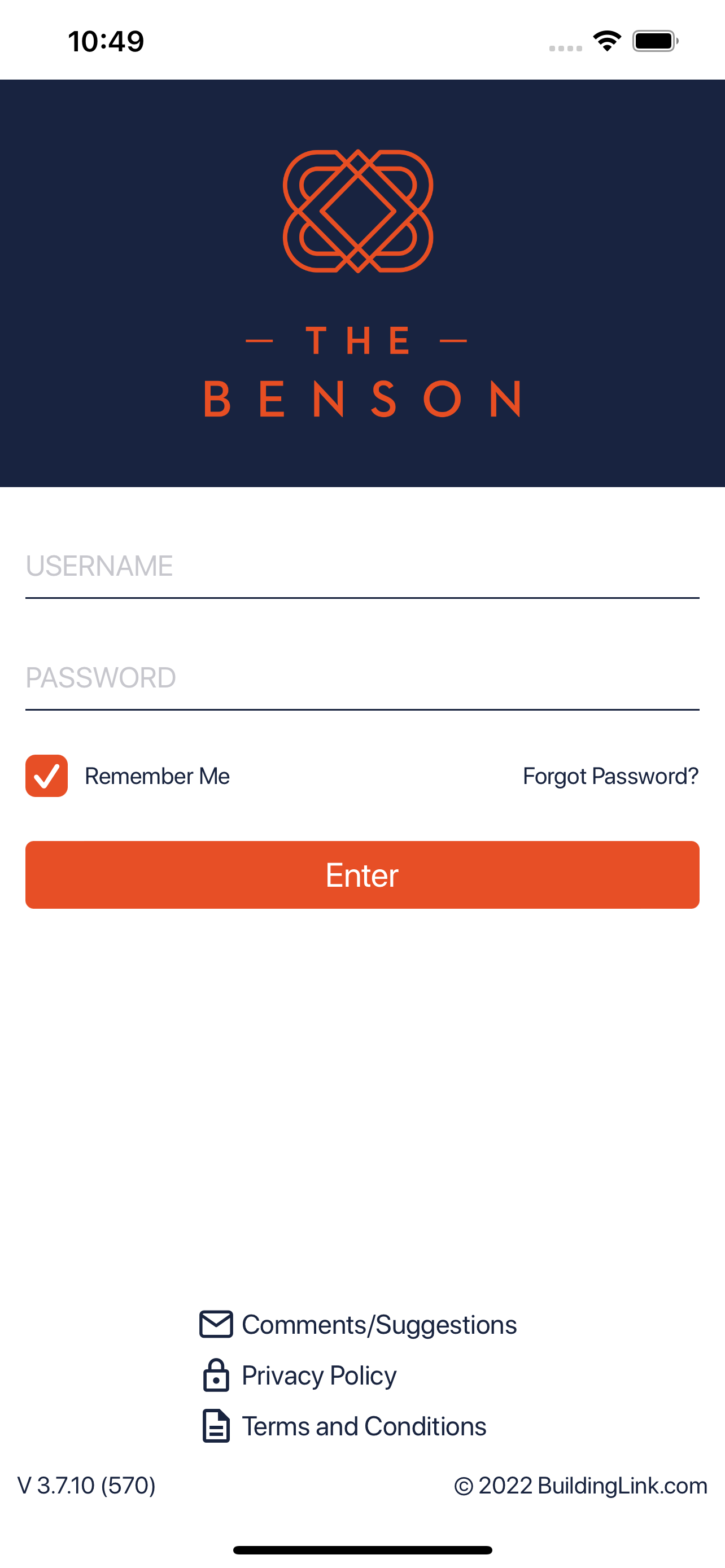 The Benson Resident App