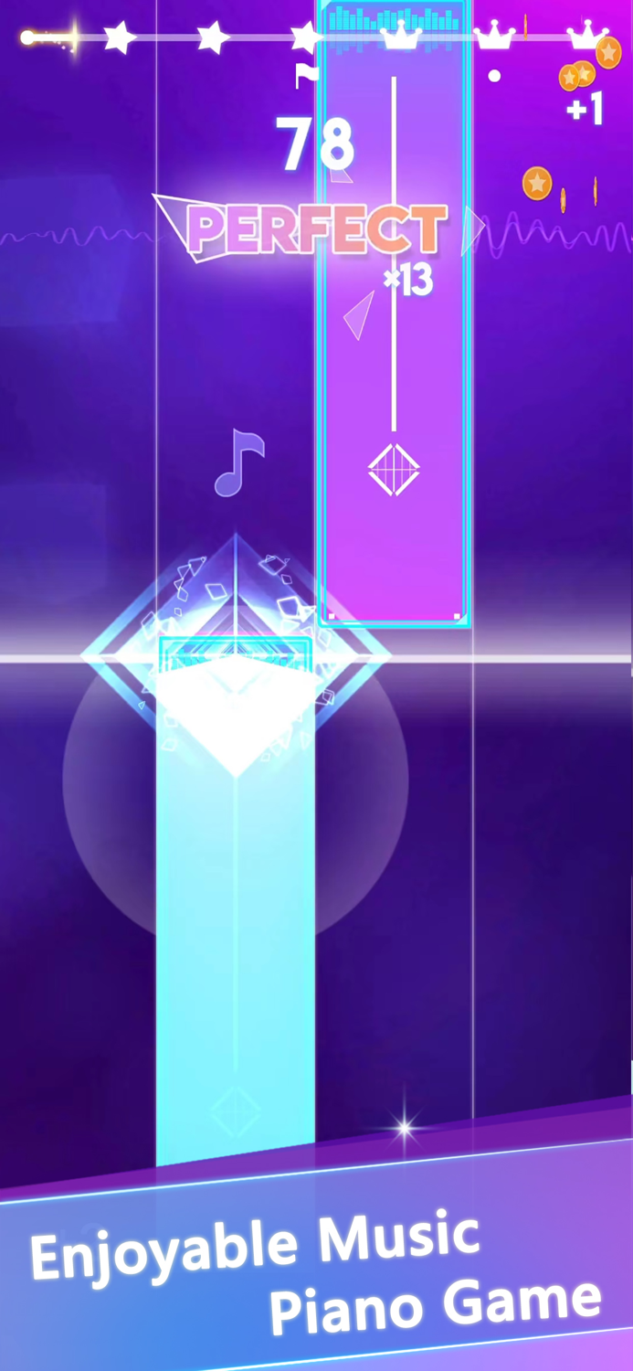 EDM Piano - Magic Fire Tiles