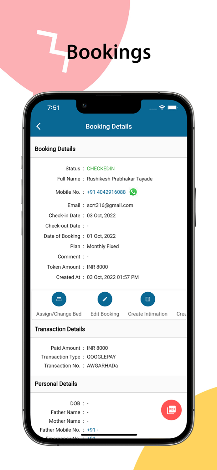 GoPGMS - PG Management System