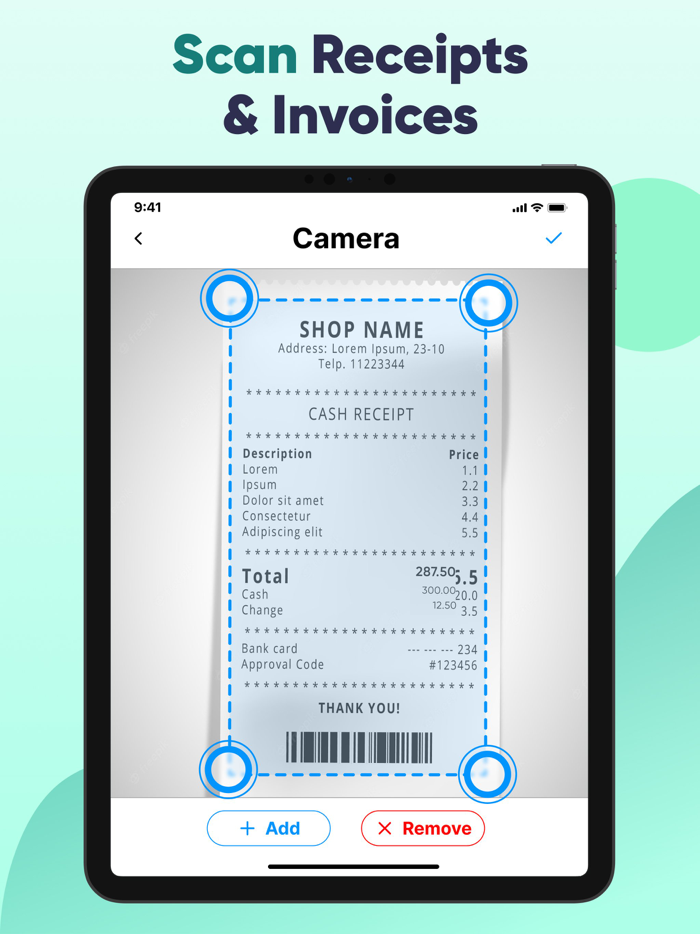 Budget：Bills and Receipt Scanner