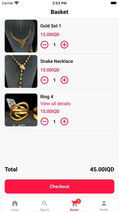 Harbi jewelry Screenshot