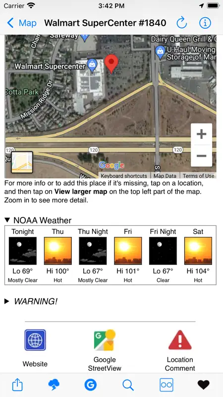 Boondocking at Walmart Stores screenshot 3 of 6