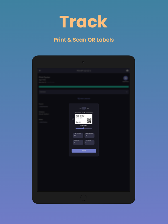 MycoFile Mushroom Grow Tracker iPad screenshot 4 - Productivity app