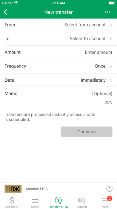 Riddell National BanK Screenshot