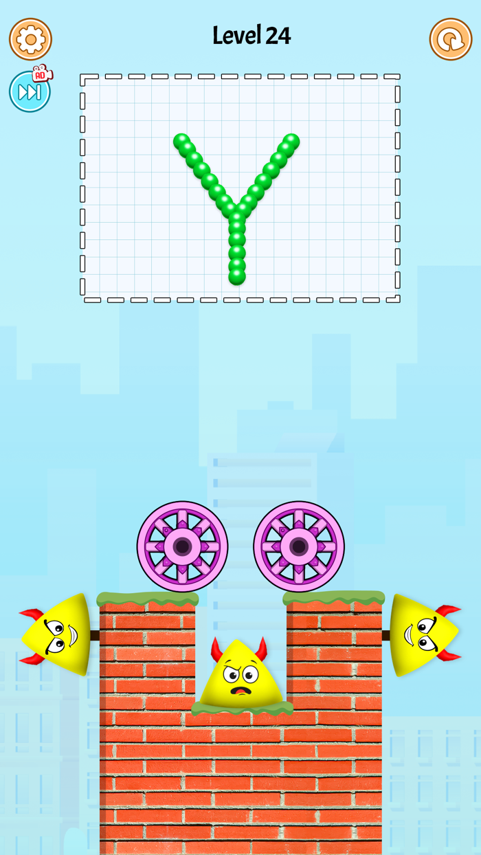 Draw to crush the bird