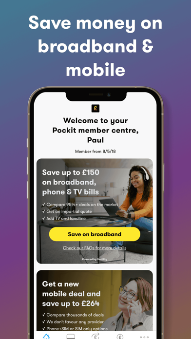 Pockit: A Banking Alternative Screenshot