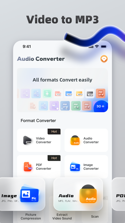 #1. Audio Converter：Video to MP3 (iOS) Ved: Hangzhou Jiadi Bozhong