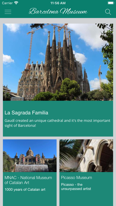 Barcelona Museums and sights Screenshot