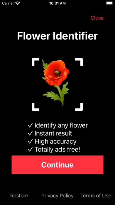 Identify Flower Plant by Photo Screenshot