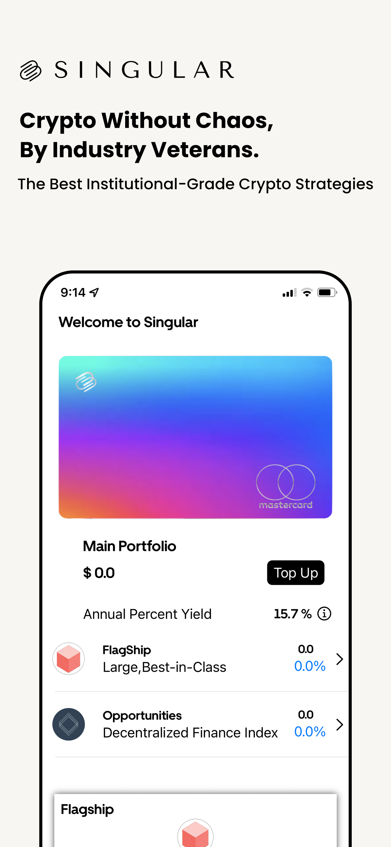 Singular App–Invest in Crypto