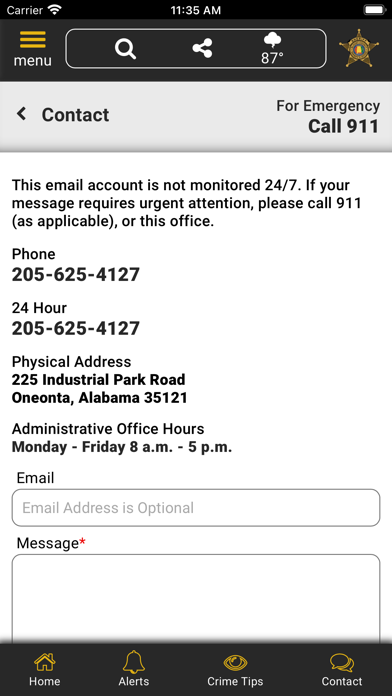 Blount County AL Sheriff Screenshot