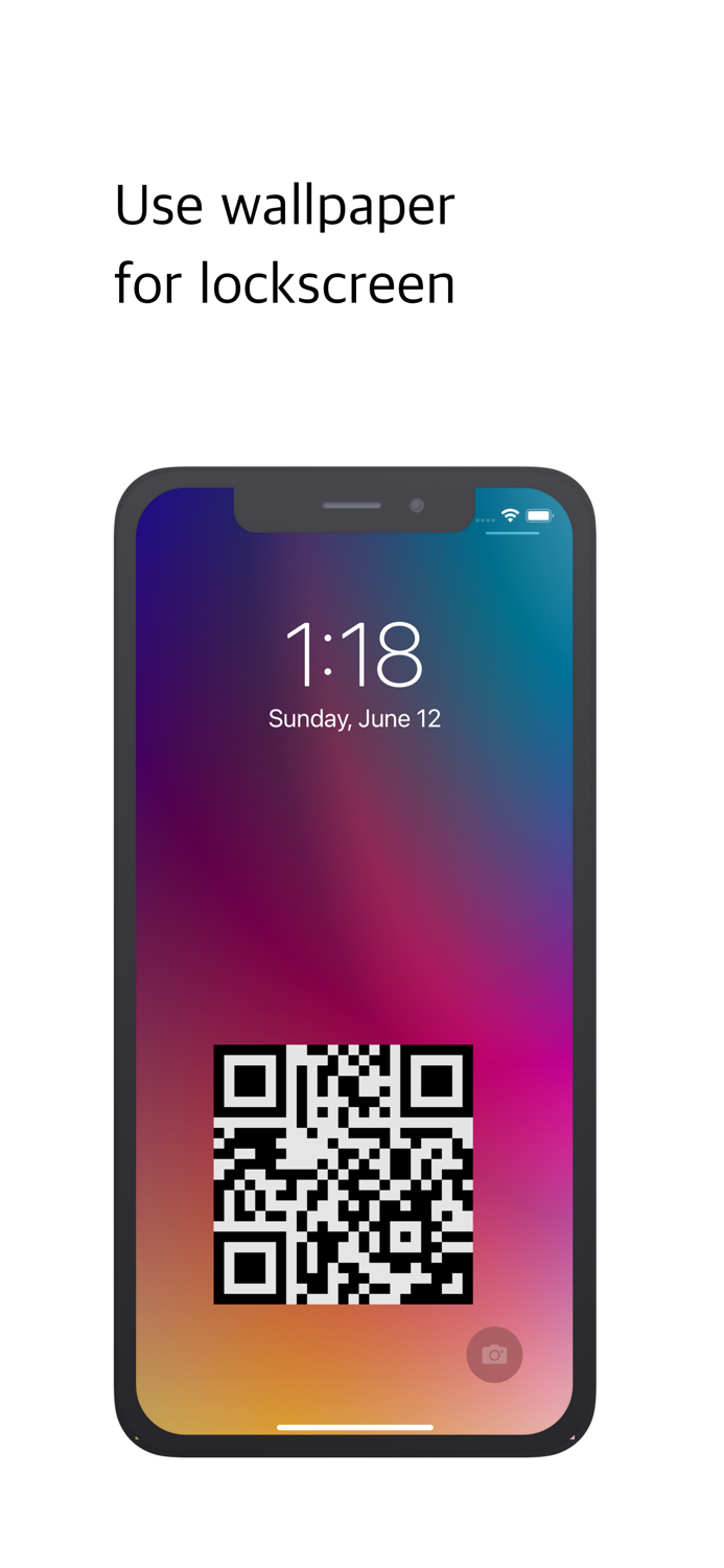 QRlockscreen - wallpapers and QR