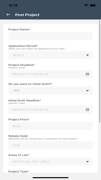 LAWCLERK - Hiring Screenshot