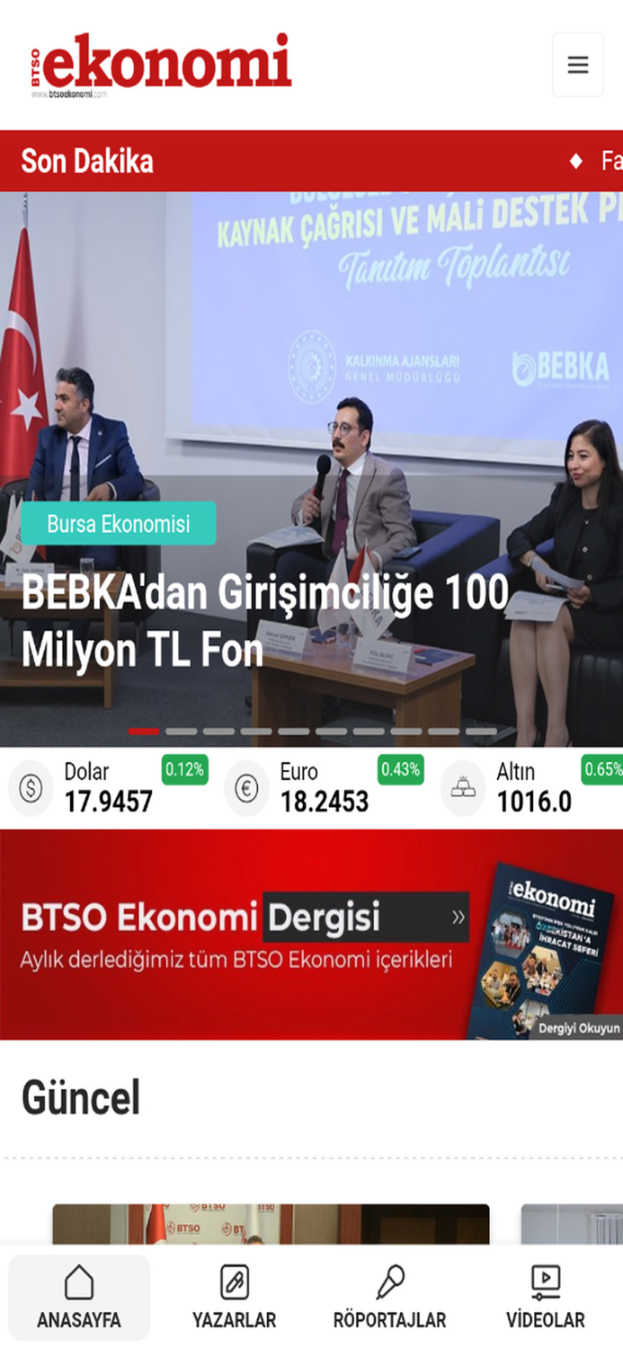 BTSO Ekonomi Dergisi