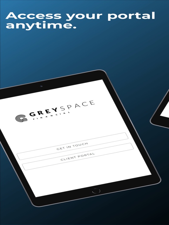 Greyspace iPad screenshot 1 - Finance app