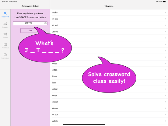 Screenshot #4 pour The Crossword & Anagram Solver