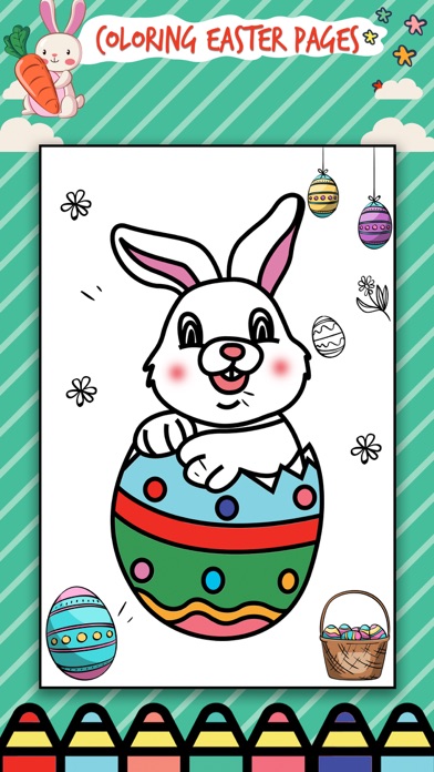 Easter Egg Coloring Book App Screenshot