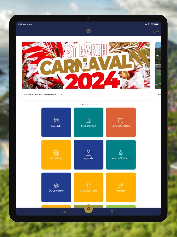 Saint-Barthélemy iPad screenshot 1 - News app