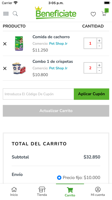 Benefíciate Screenshot
