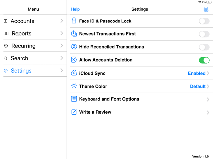 Accounts 3 Checkbook