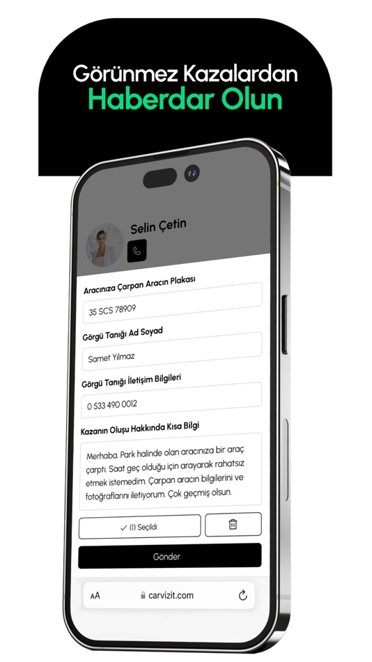 #3. Carvizit (iOS) Podle: CS ALERT YAZILIM