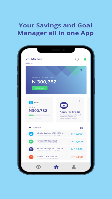 Kwikee - Credit and Savings Screenshot
