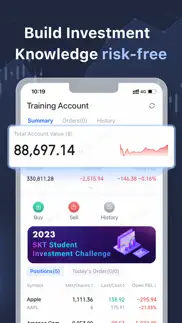 stock market simulator virtual iphone screenshot 1