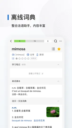 Capture d'écran de 法语背单词 - 法语单词记忆工具 sur iPhone 3