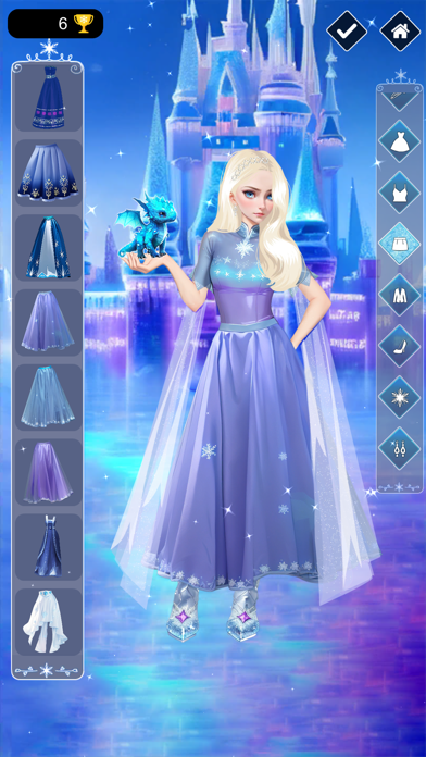 Ice vs Fire magic dress up Screenshot