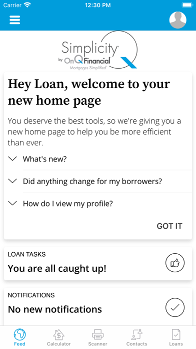 Simplicity – By On Q Financial Screenshot