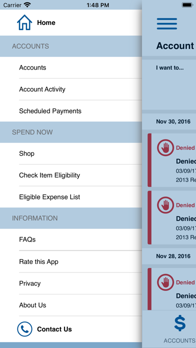 My Flex Spending Screenshot