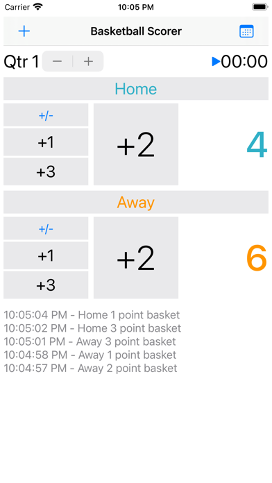 Screenshot 2 of Basketball Scorer App App